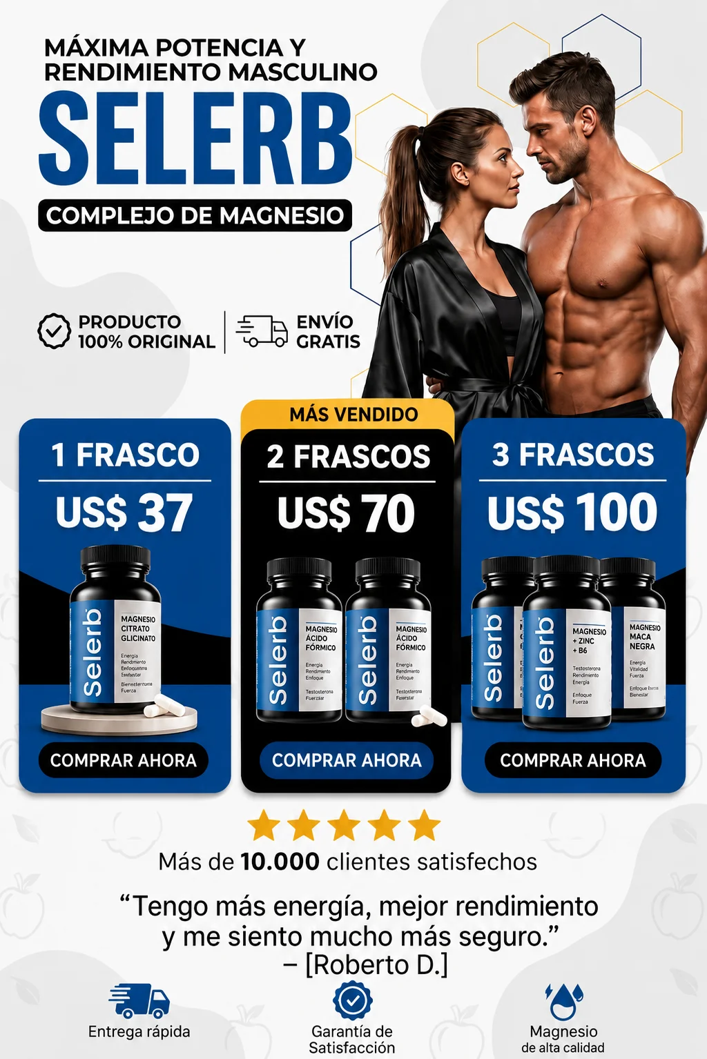 Selerb NAD+: Máxima Vitalidad y Rendimiento Masculino